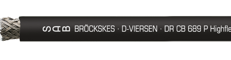 Câble CAN-BUS en PUR pour enrouleur, sans halogène et sans PFAS et résistant aux huiles.