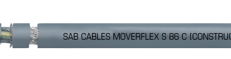 MOVERFLEX S 86 C : Câble de commande blindé PVC avec conducteurs numérotés pour chaines porte-câbles