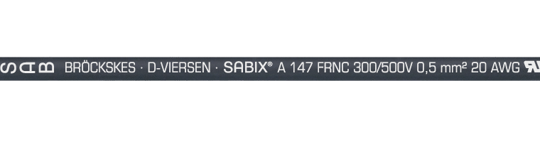SABIX A 147 FRNC : Fil de câblage 600 V, sans halogène