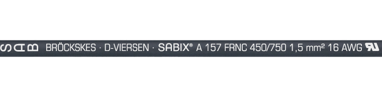 SABIX A 157 FRNC Fil de câblage 1000 V