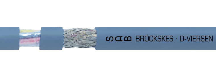 SABIX BL 415 C FRNC : câble de transmission de données pour le maritime, blindé, souple, avec tresse cuivre, max. 350 V, homologué DNV