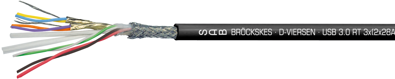 Câble USB 3.0 avec homologation UL, souple en permanence, adapté pour une utilisation dans la robotique