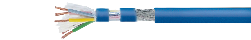 LiYCY Bleu en PVC avec blindage cuivre