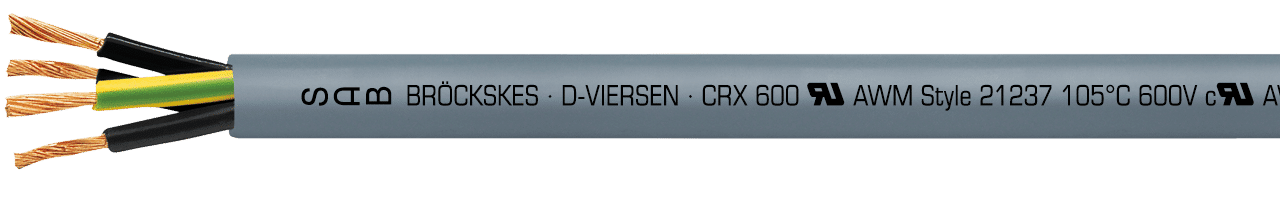 CRX 600 : câble de commande en TPE résistant à l'huile
