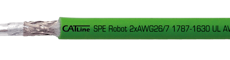 CATLine SPE Robot : Câbles Single Pair Ethernet, pour utilisation robotique avec homologation UL.