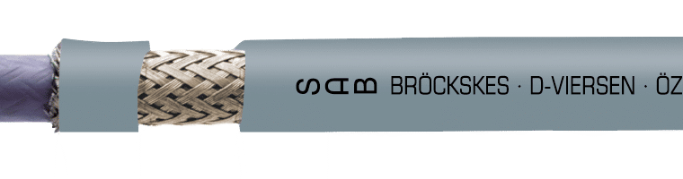 CC 500 CY : Câble de commande en PVC avec conducteurs numérotés, gaine intermédiaire et blindage cuivre