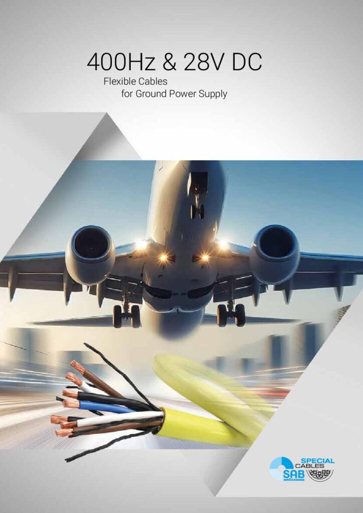 400Hz & 28V DC Flexible Cables for Ground Power Supply