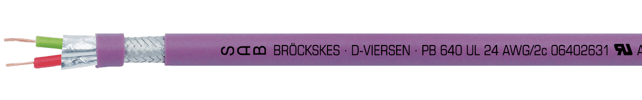 Câble Profibus en PVC souple avec homologation UL