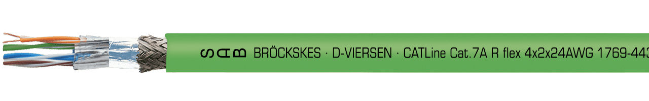 CATLine 7A R Flex : Câbles Ethernet industriels