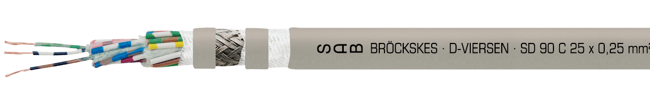SD 90 C - Câbles de transmission de données souple en permanence en PVC/PUR